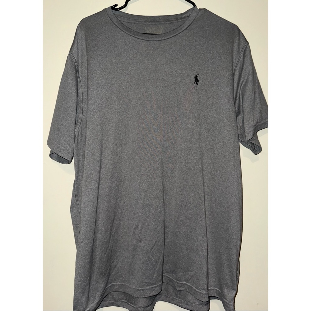 Polo Ralph Lauren Charcoal Short Sleeve Polyester Tee Shirt